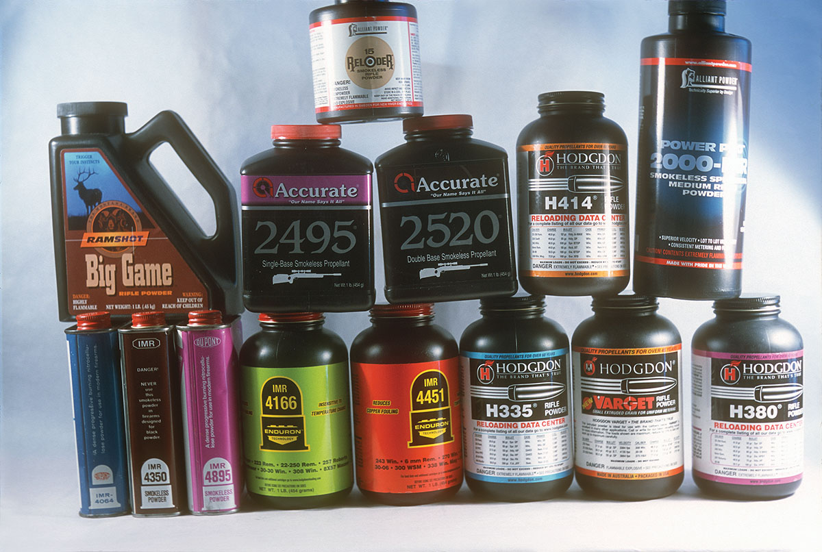 Fourteen powders were employed in the 257 Roberts load development.